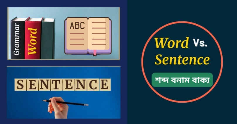 Word Vs Sentence (শব্দ বনাম বাক্য)