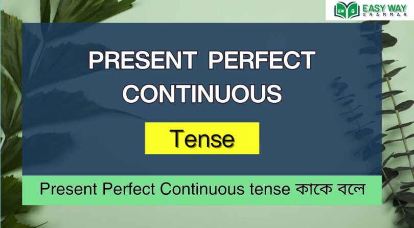 Present Perfect Continuous tense কাকে বলে