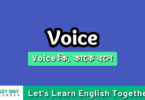 Voice কাকে বলে? Voice Changing এর প্রক