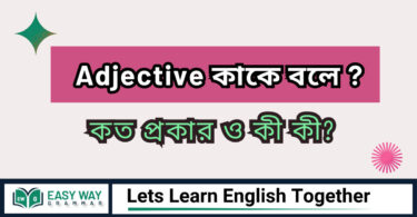 Adjective কাকে বলে? Adjective এর প্রক