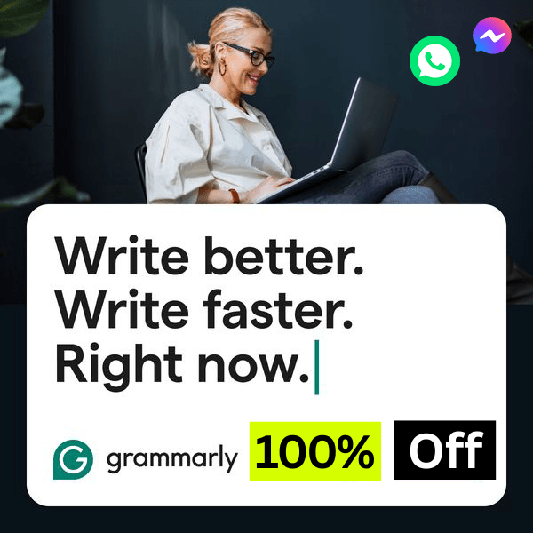 Grammarly 100% off